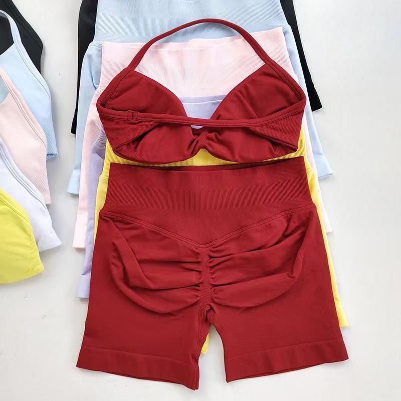 Yoga Fitness Outfit - HISTELLO Sports Set Piece Women Strappy