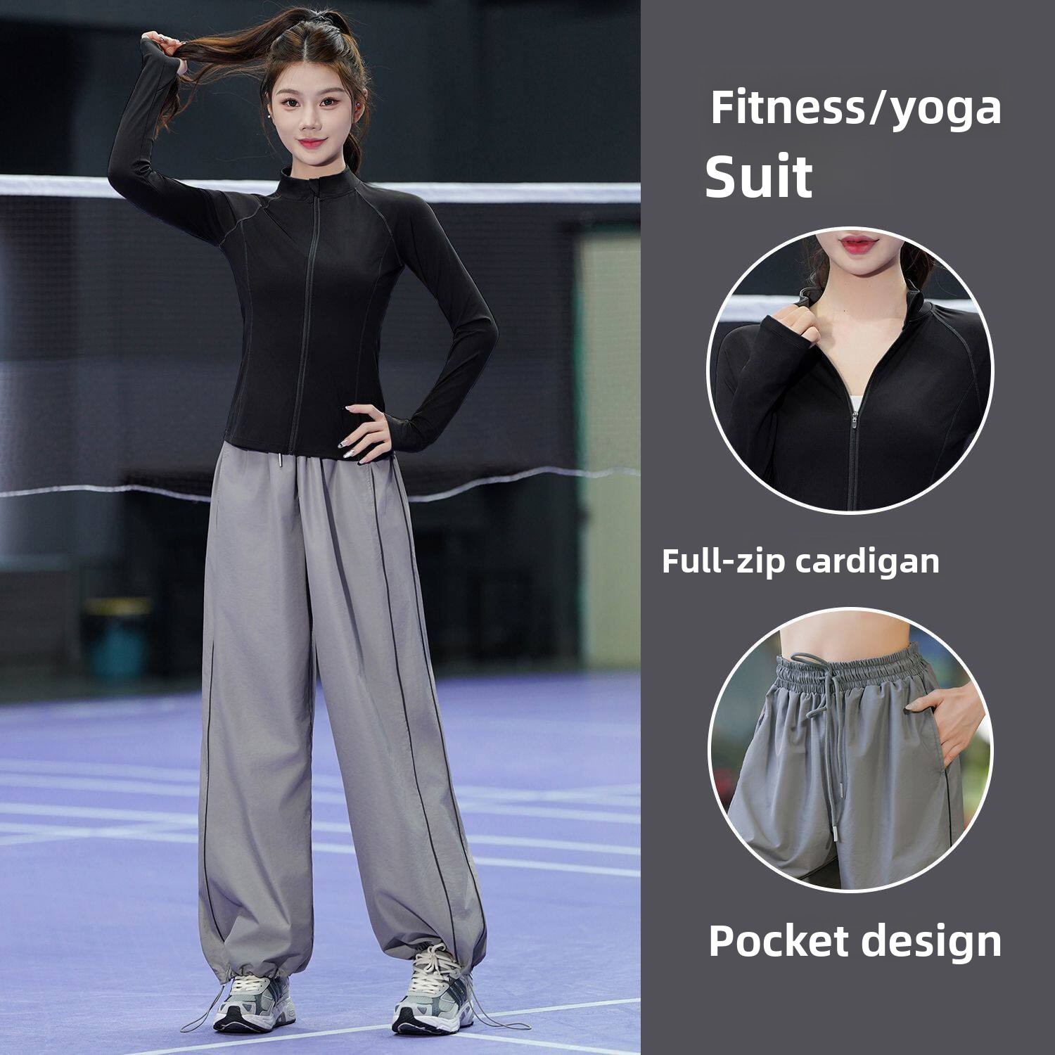 Yoga Fitness Outfit - Women's Running Sportswear Set Quick Dry