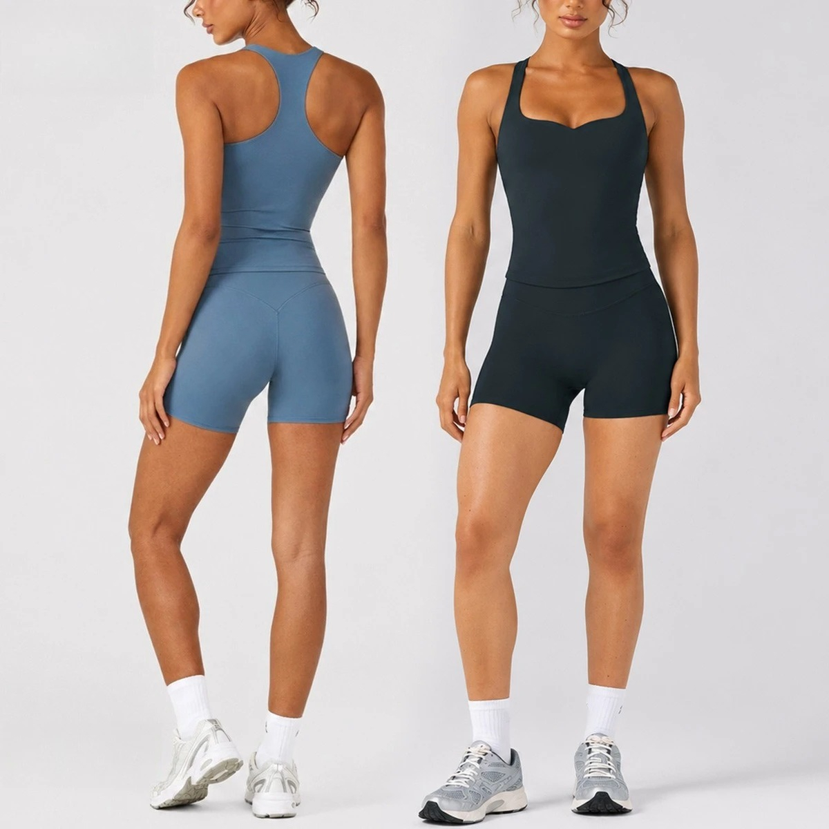 Yoga Fitness Outfit - C-B Women 2Pcs Yoga Set Racerback