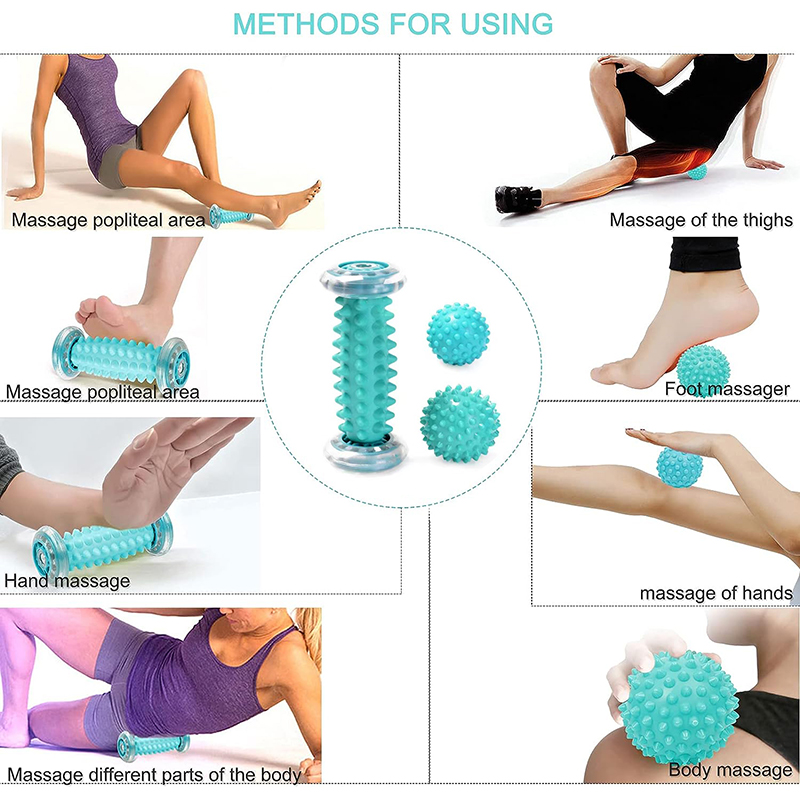 Foot Massager Massage Roller Y - Yoga Fitness Wheel recension och pris
