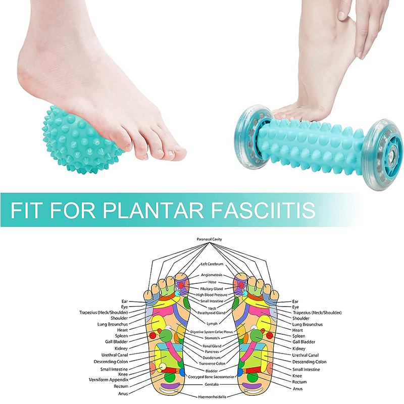 Foot Massager Massage Roller Y - Yoga Fitness Wheel recension och pris