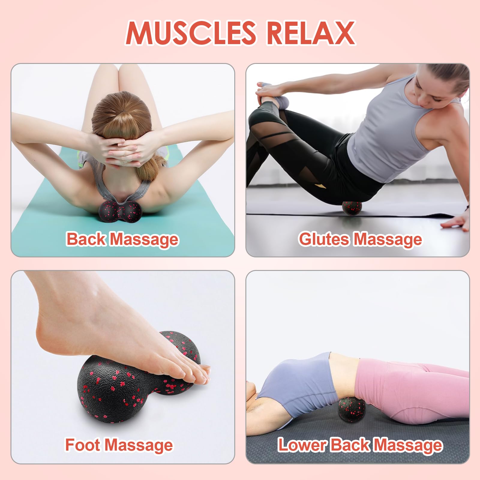 Hollow Yoga Roller Massage Pea - Yoga Fitness Wheel recension och pris