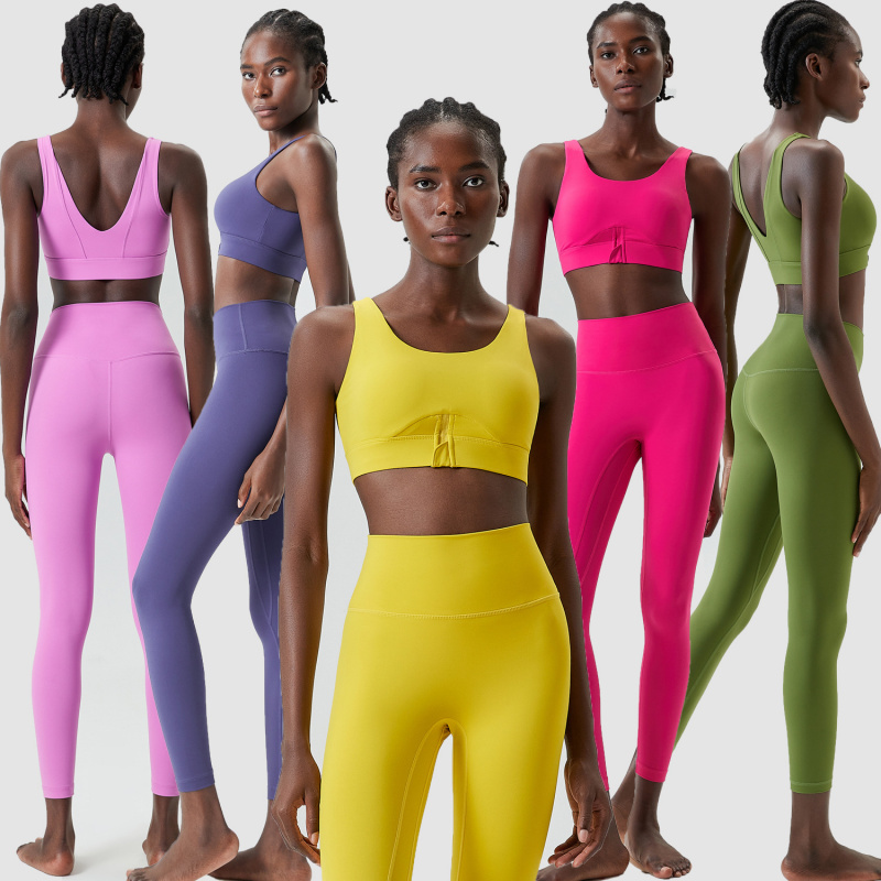Two Pieces Set Zipper Yoga Spo - Yoga Fitness Outfit recension och pris