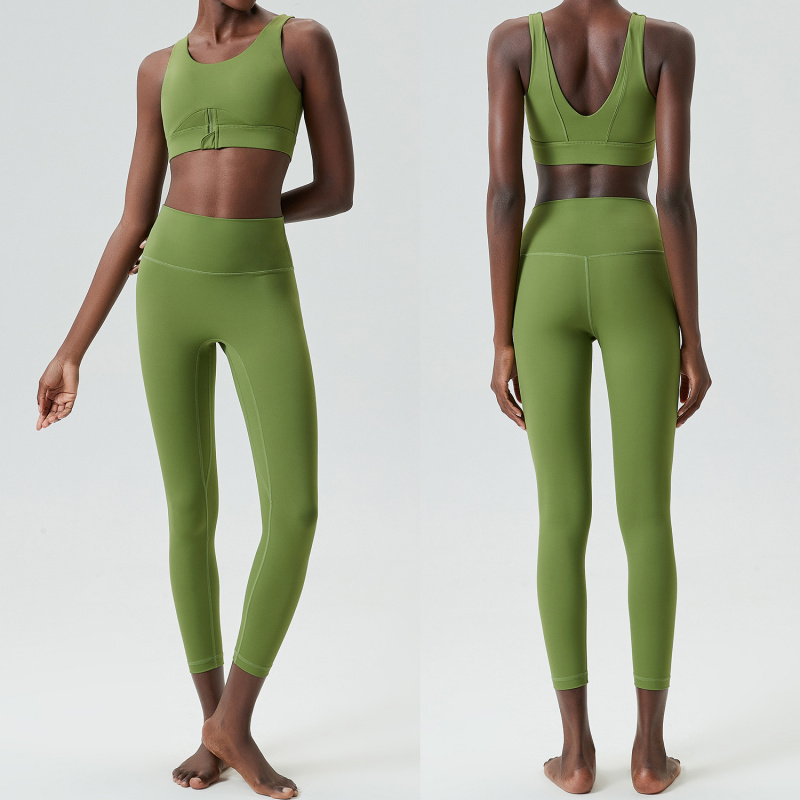 Two Pieces Set Zipper Yoga Spo - Yoga Fitness Outfit recension och pris