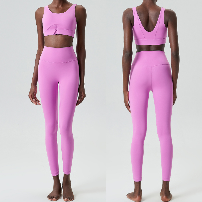 Two Pieces Set Zipper Yoga Spo - Yoga Fitness Outfit recension och pris