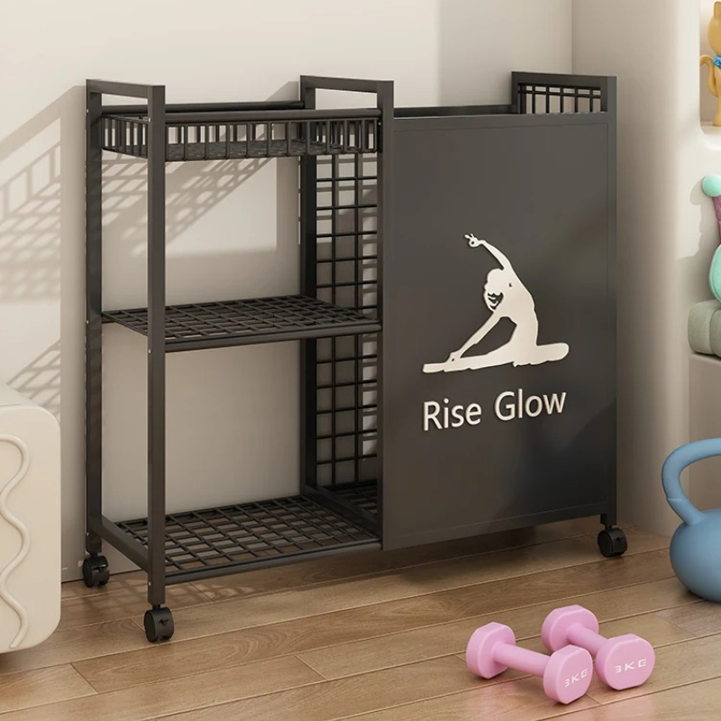 Mobile Fitness Cart with Wheel - Yoga Fitness Gear recension och pris