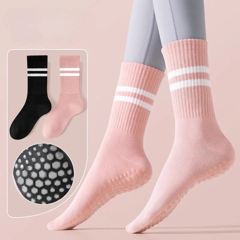 1/2pairs Non-Slip Sports Socks - Yoga Fitness Youtube recension och pris