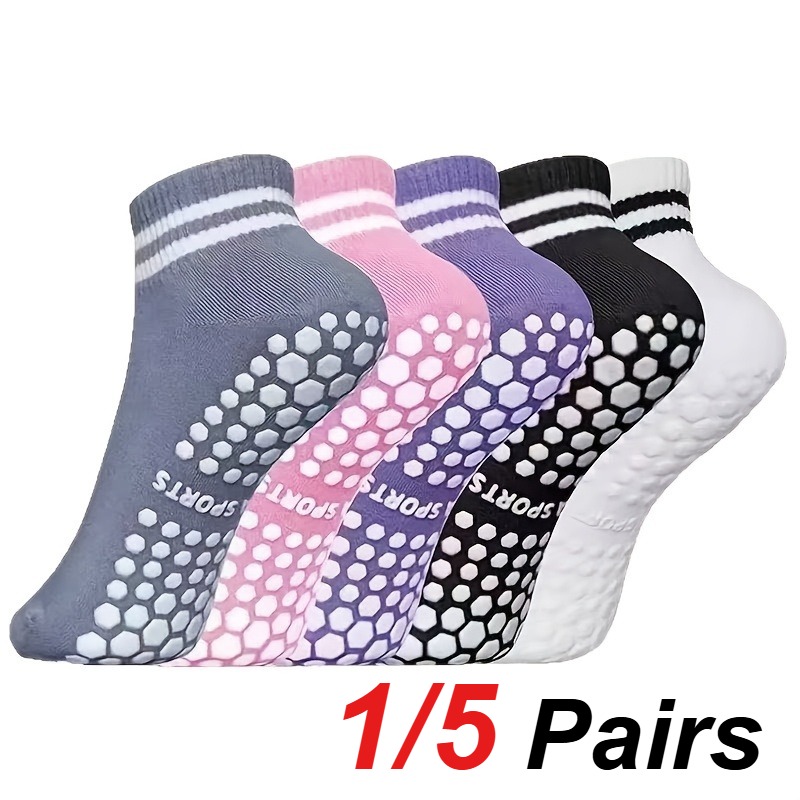 1/5 Pair Women's Silicone Anti - Yoga Fitness Pilates recension och pris