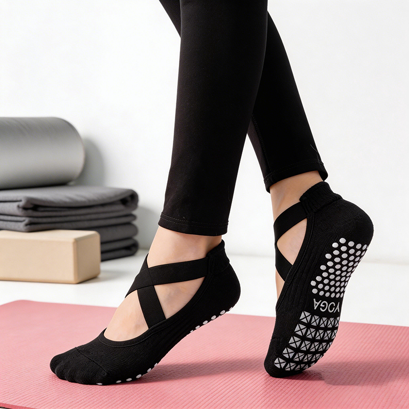 Women Non-Slip Yoga Socks Sili - Yoga Fitness Pilates recension och pris