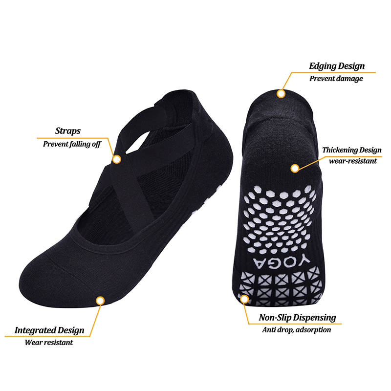 Women Non-Slip Yoga Socks Sili - Yoga Fitness Pilates recension och pris
