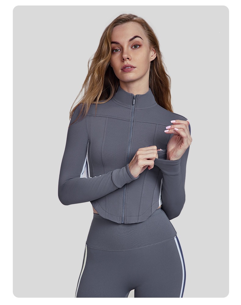 Women Striped Fall Workout Set - Yoga Fitness Outfit recension och pris