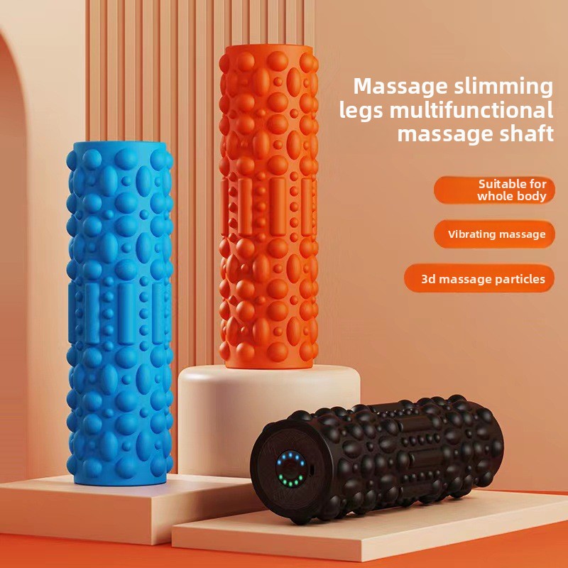 Electric Foam Roller Muscle Re - Yoga Fitness Wheel recension och pris